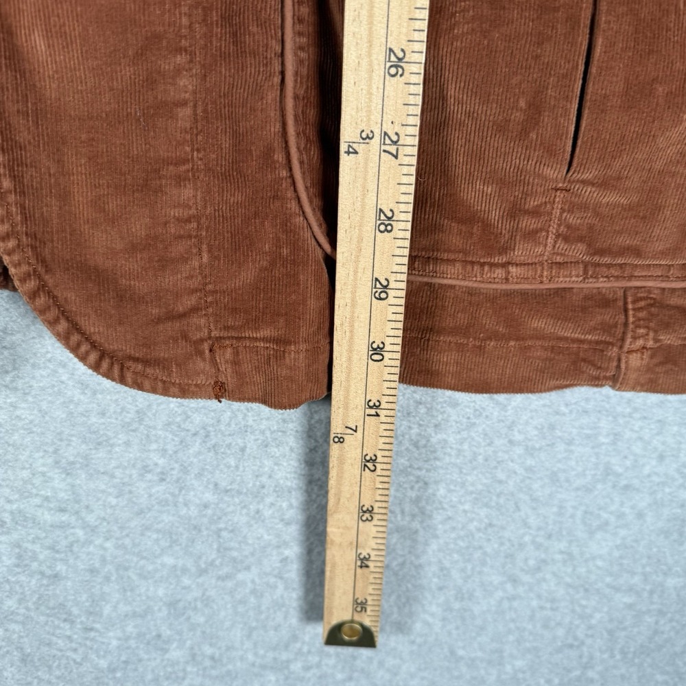 R95th blazer jacket womens 3XL brown corudory button front deluxe handmade - Picture 9 of 13